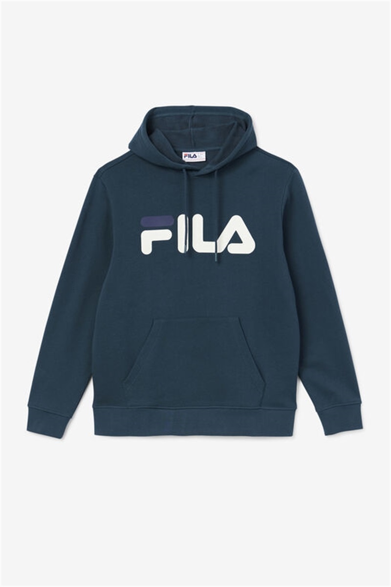 Dark Turquoise / Navy Men\'s Fila Samari Hoodie | Saudi Arabia-970582