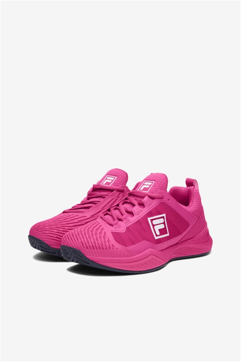 Fuchsia Purple / White / Navy Women's Fila Speedserve Energized Tennis Shoes | Saudi Arabia-431527