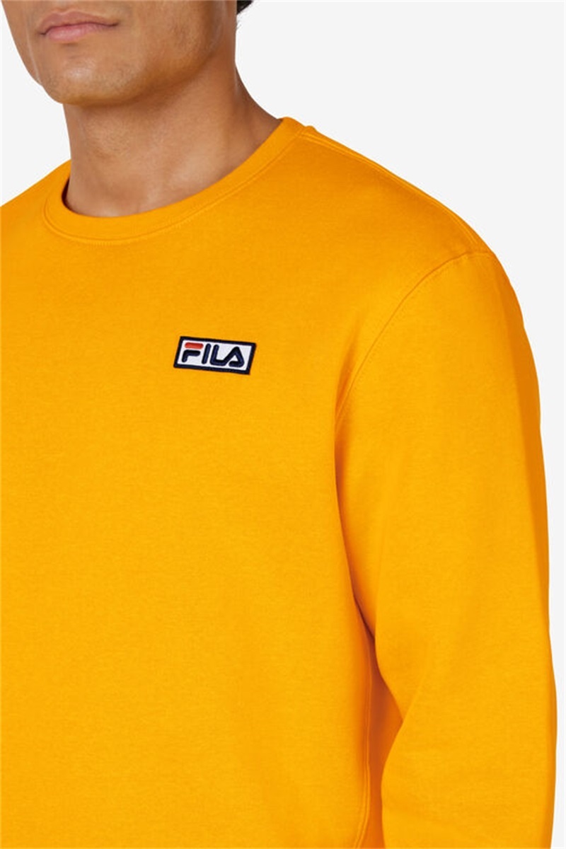 Gold Men's Fila Garran Crew Sweatshirts | Saudi Arabia-095483