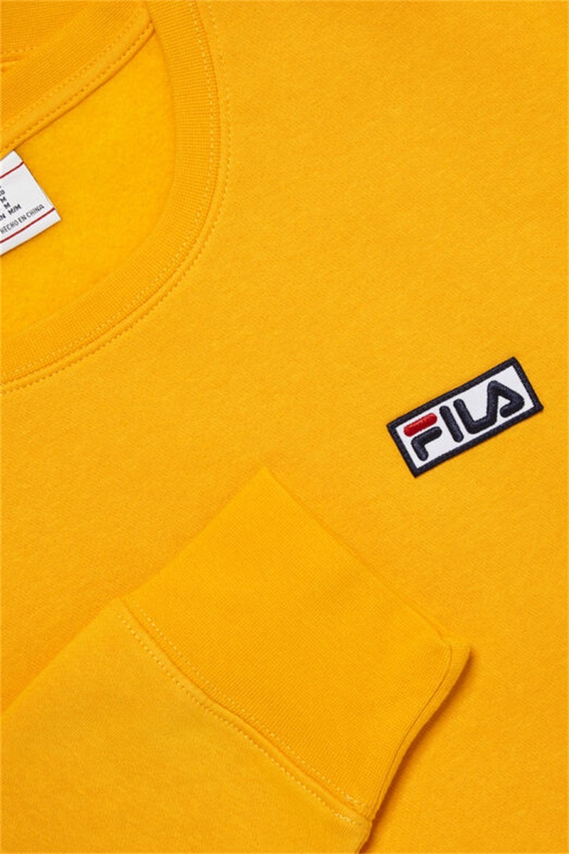 Gold Men's Fila Garran Crew Sweatshirts | Saudi Arabia-095483