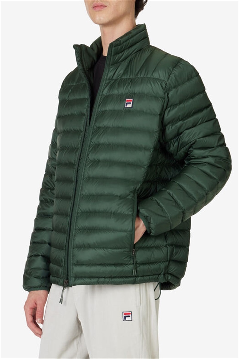 Green Men's Fila Premium Lightweight Puffers | Saudi Arabia-743251