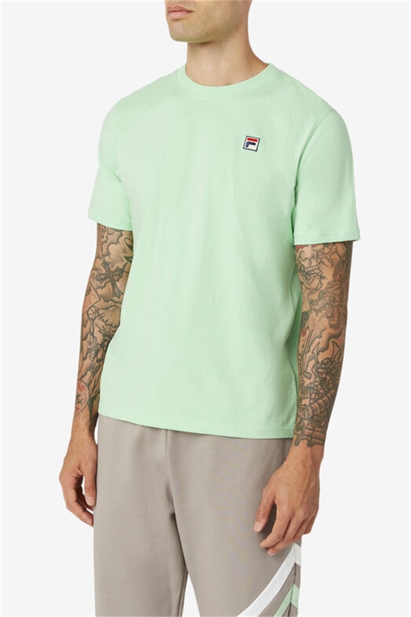 Green Men's Fila Quartz Tee | Saudi Arabia-306547