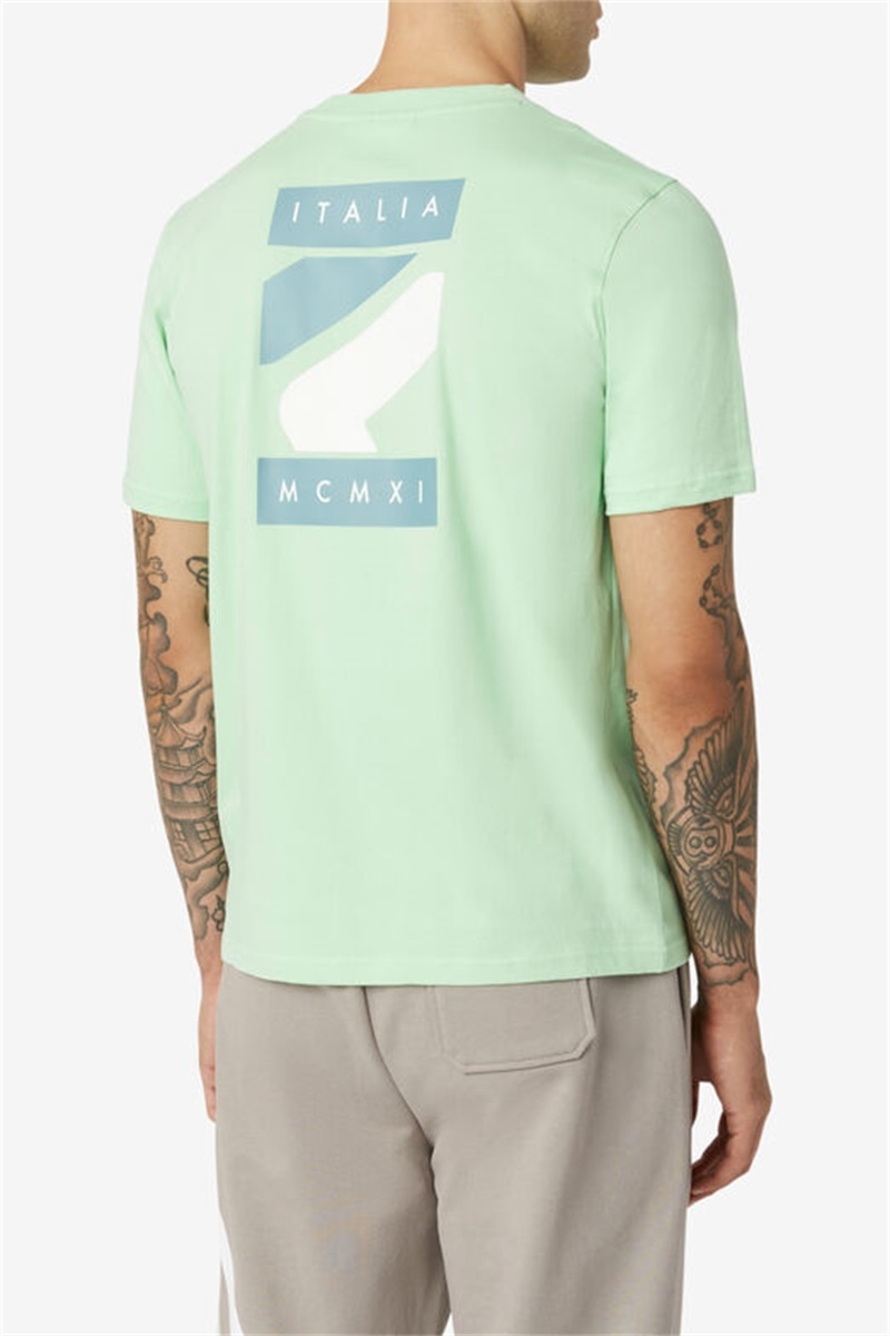 Green Men's Fila Quartz Tee | Saudi Arabia-306547