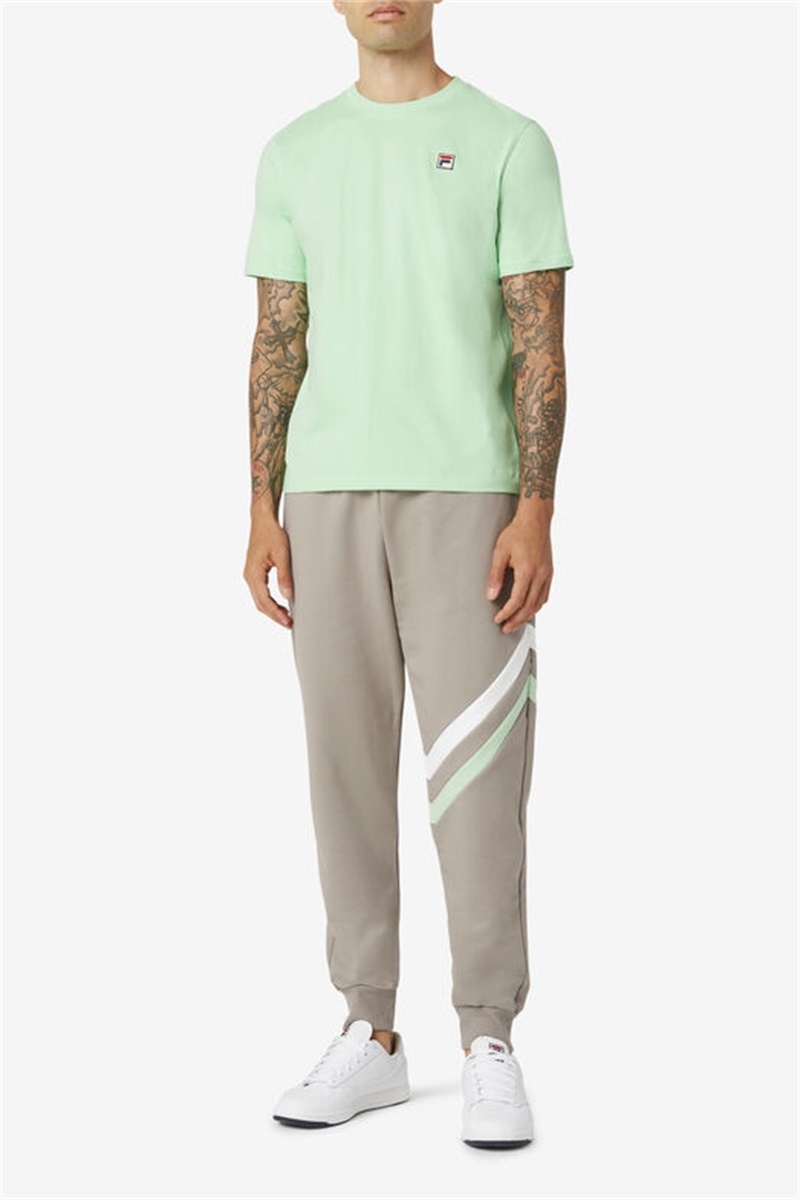 Green Men's Fila Quartz Tee | Saudi Arabia-306547