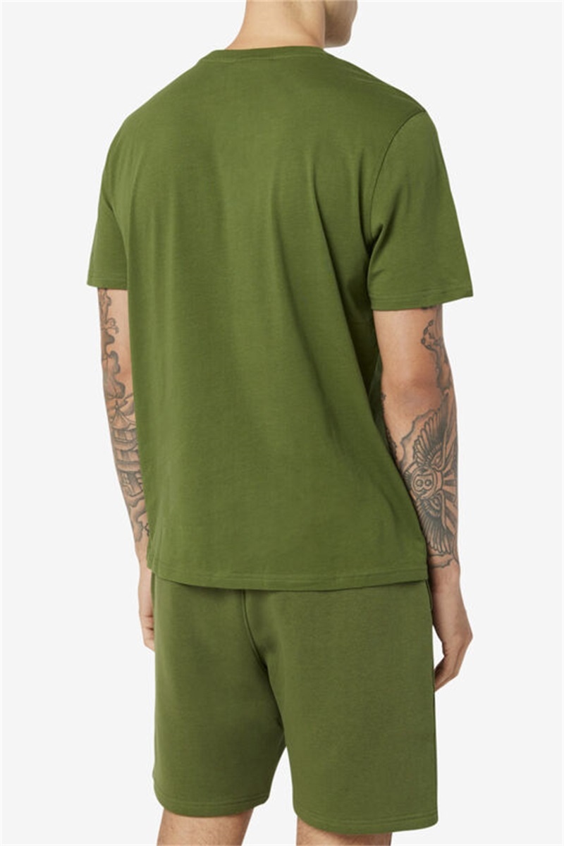 Green Men's Fila Skylar Tee | Saudi Arabia-539647
