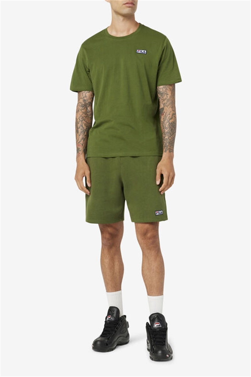 Green Men's Fila Skylar Tee | Saudi Arabia-539647