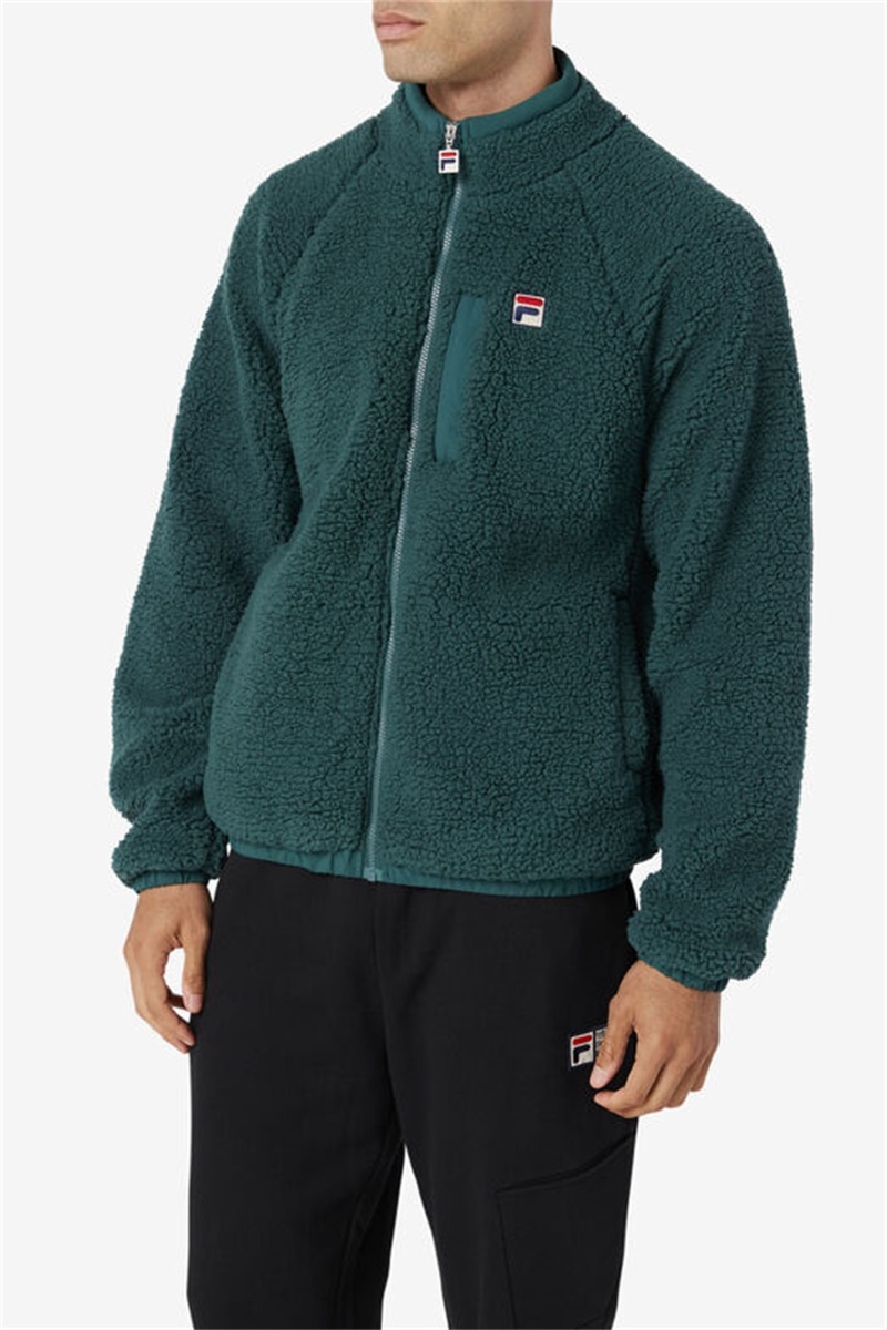 Green Men's Fila Yuri Jackets | Saudi Arabia-176384