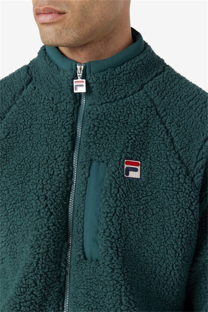 Green Men's Fila Yuri Jackets | Saudi Arabia-176384
