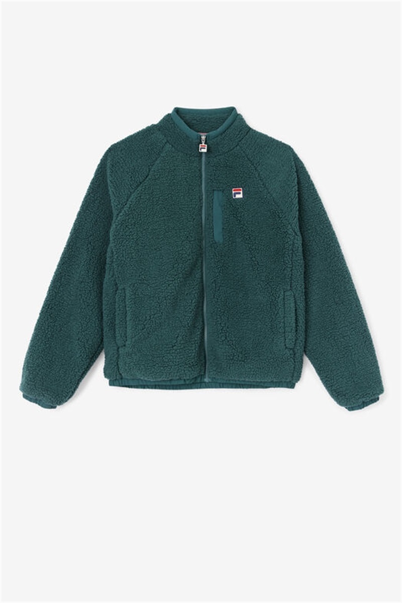 Green Men\'s Fila Yuri Jackets | Saudi Arabia-176384