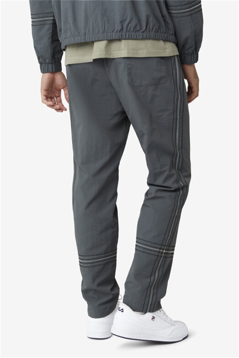 Grey Men's Fila Nasir Wind Pants | Saudi Arabia-807354