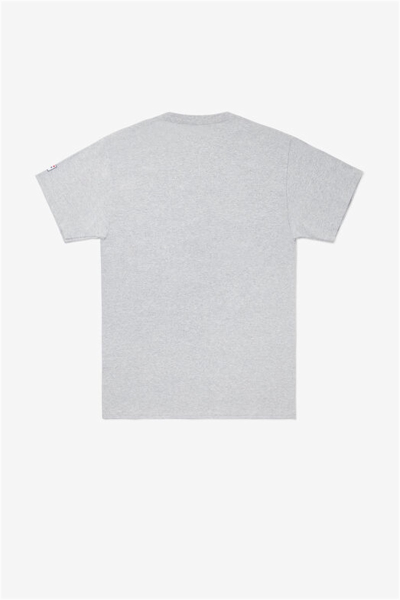 Grey Men's Fila Nyc Globe Tee | Saudi Arabia-123845