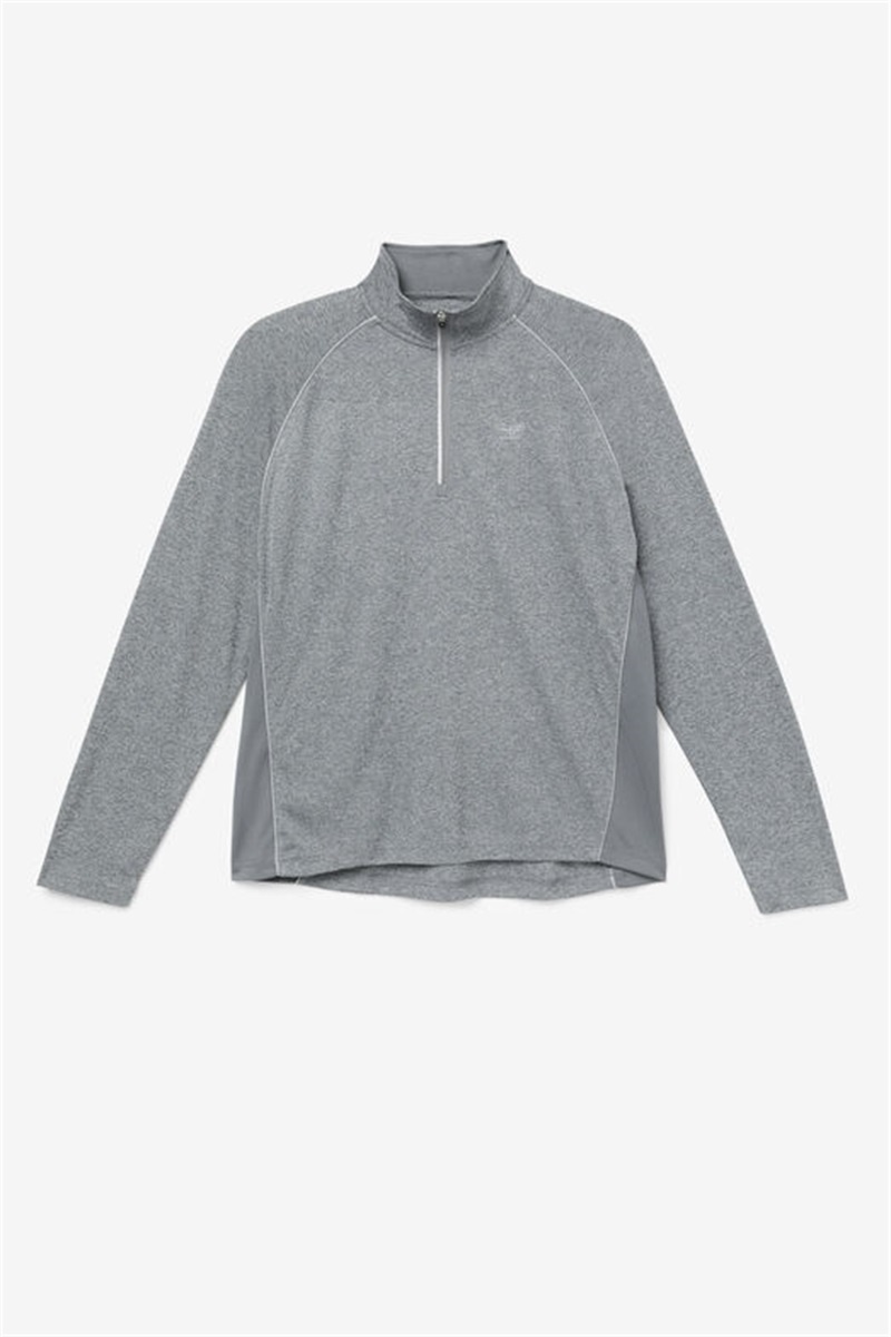 Grey Men\'s Fila Pickleball 1/4 Zip Shirts | Saudi Arabia-749325