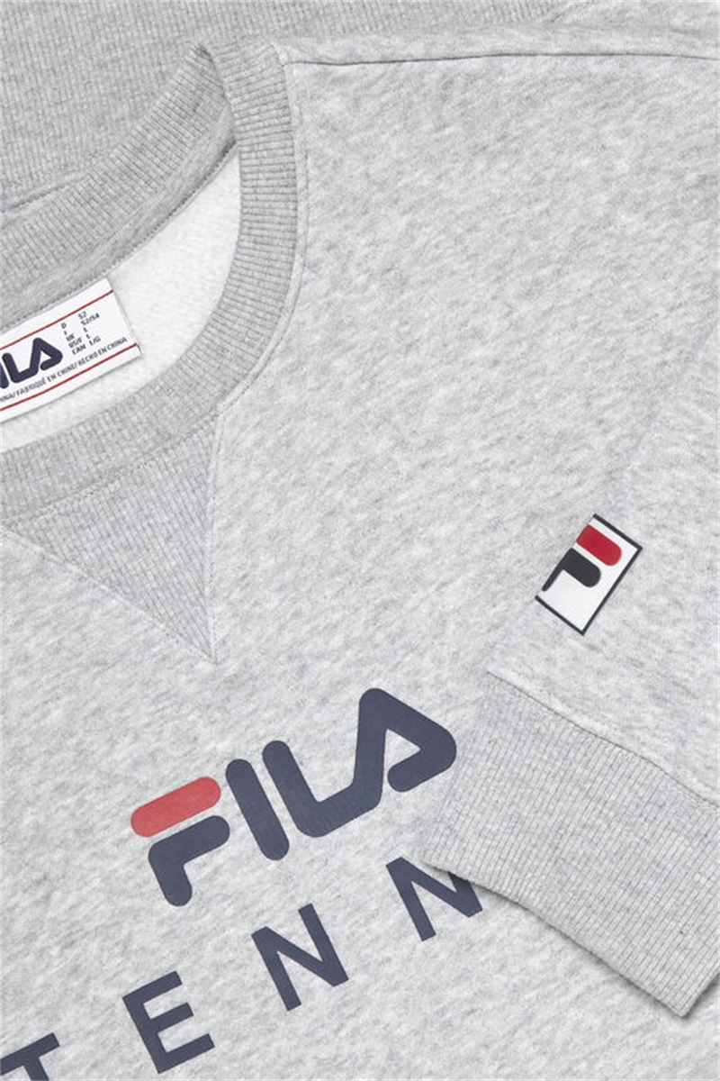 Grey Women's Fila Crewneck Sweatshirts | Saudi Arabia-460751