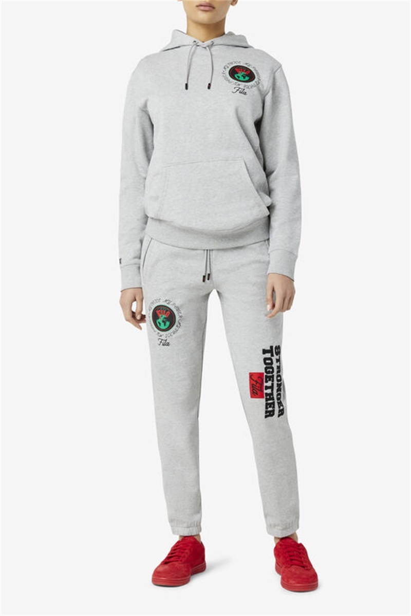 Grey Women's Fila Hunt Hoodie | Saudi Arabia-023174