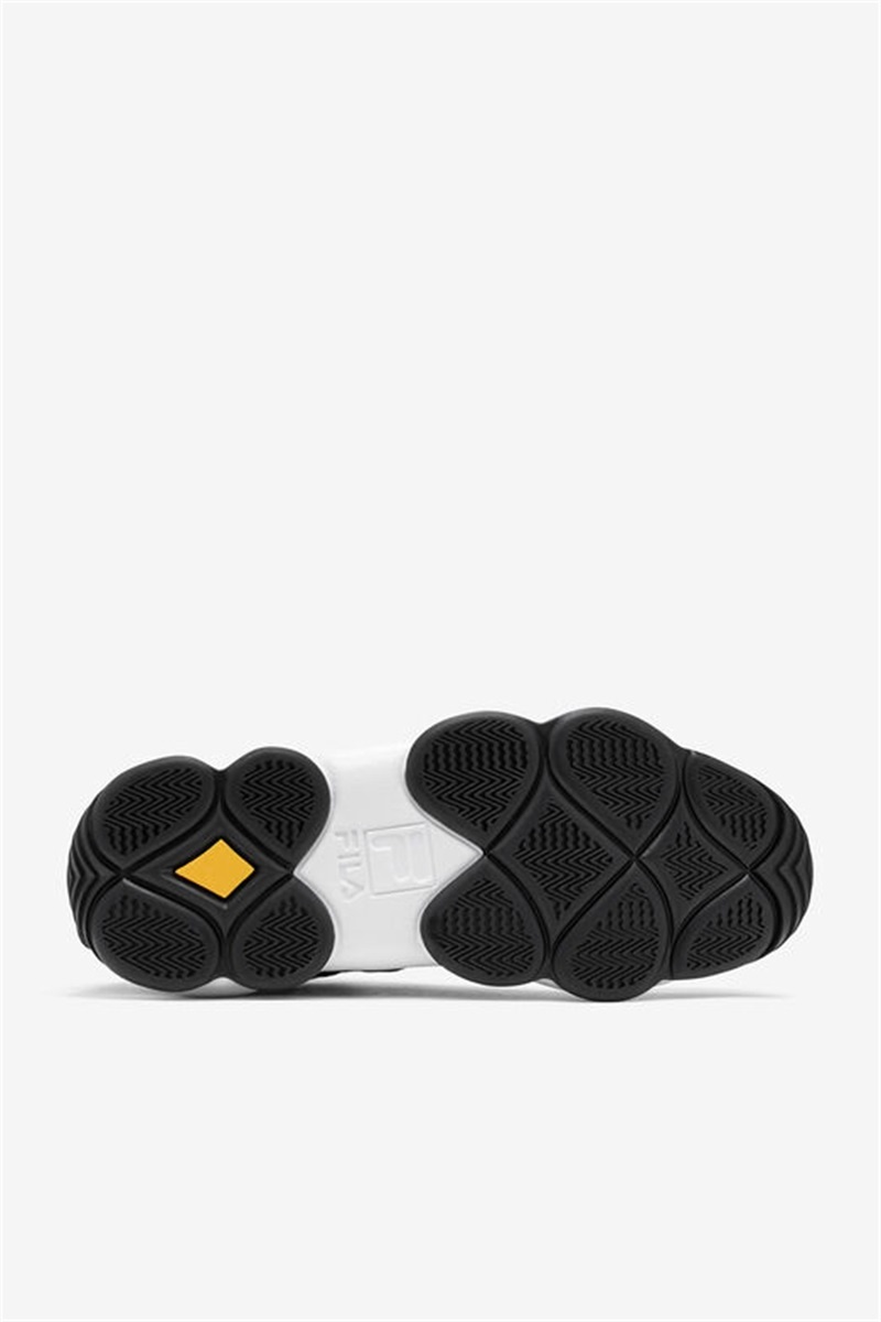 Lemon / Black / Red Men's Fila Stackhouse Spaghetti Shoes | Saudi Arabia-173942