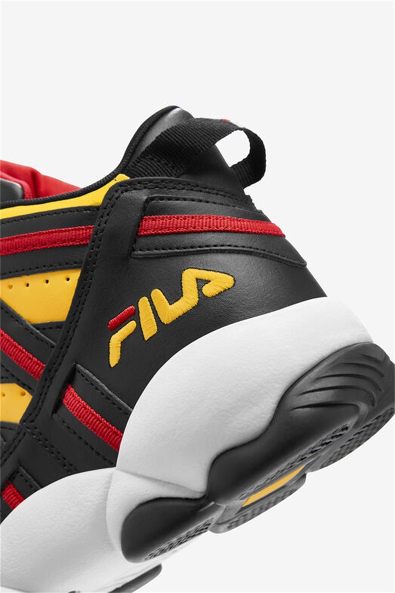 Lemon / Black / Red Men's Fila Stackhouse Spaghetti Shoes | Saudi Arabia-173942