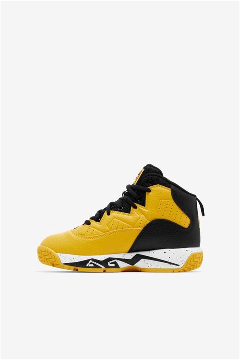 Lemon / Black / White Kids' Fila MB Shoes | Saudi Arabia-530829