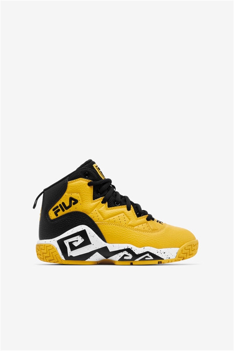 Lemon / Black / White Kids\' Fila MB Shoes | Saudi Arabia-530829