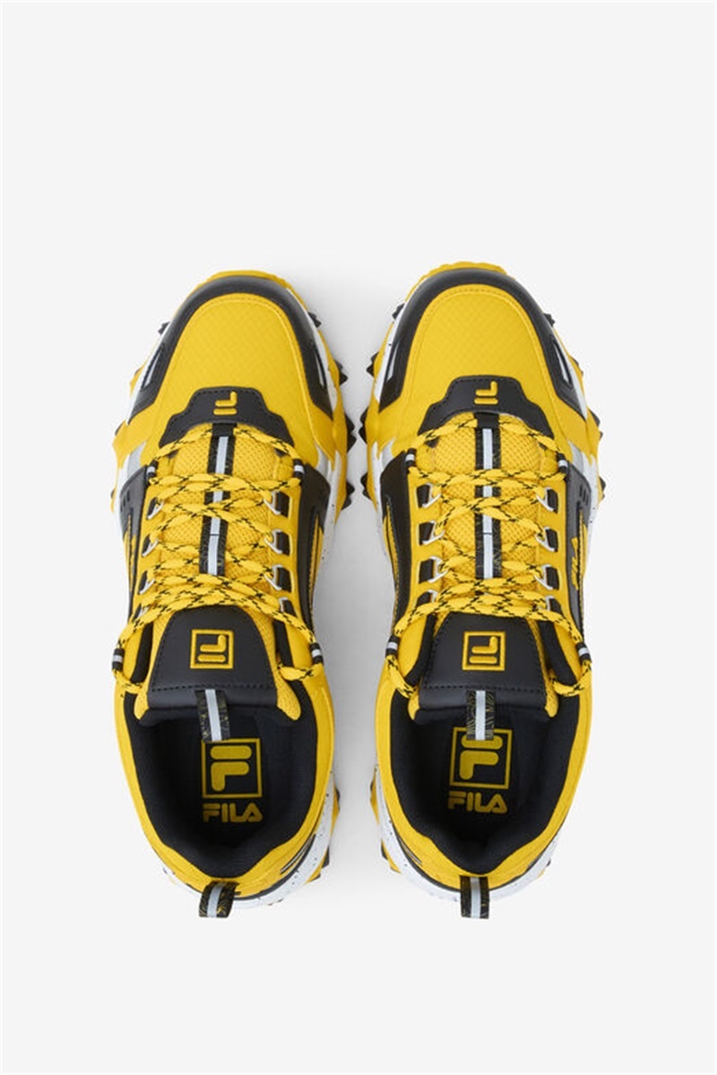 Lemon / Black / White Men's Fila Oakmont Tr Sneakers | Saudi Arabia-605234