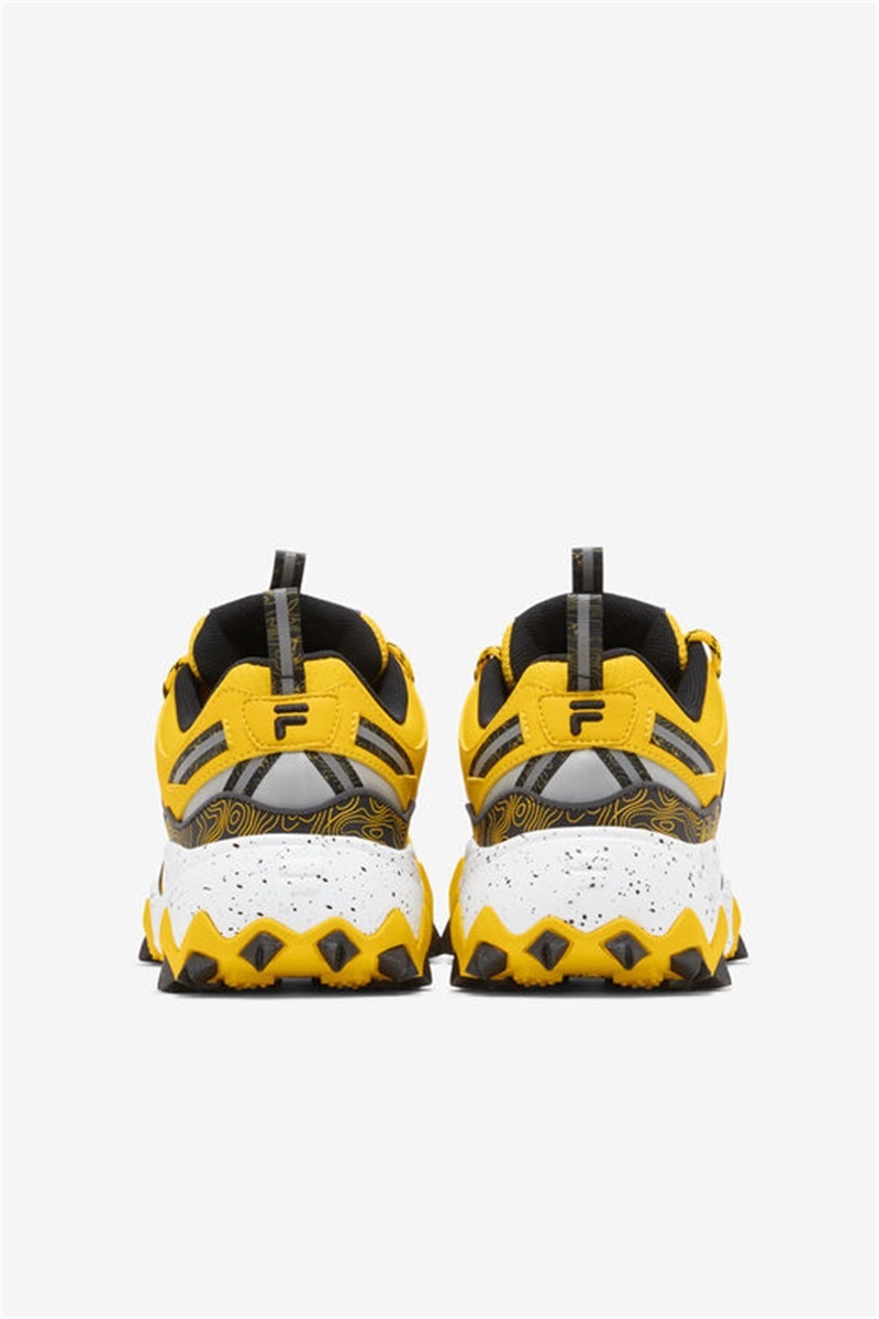 Lemon / Black / White Men's Fila Oakmont Tr Sneakers | Saudi Arabia-605234