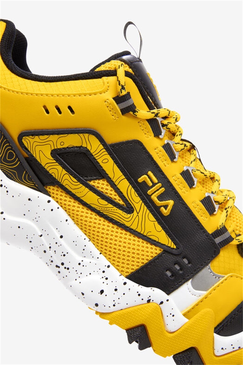 Lemon / Black / White Men's Fila Oakmont Tr Sneakers | Saudi Arabia-605234