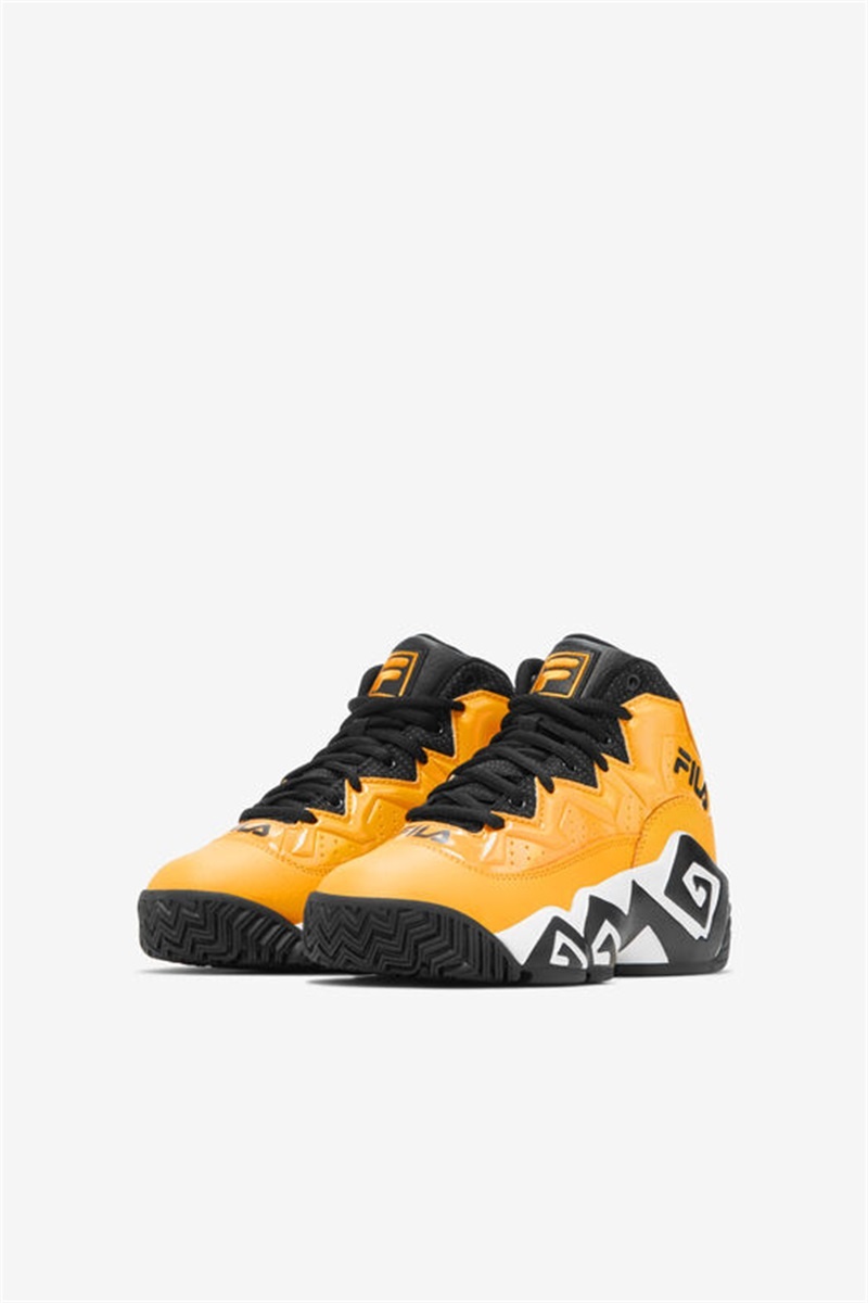 Lemon / White / Black Kids' Fila Mb Night Walk Shoes | Saudi Arabia-892617