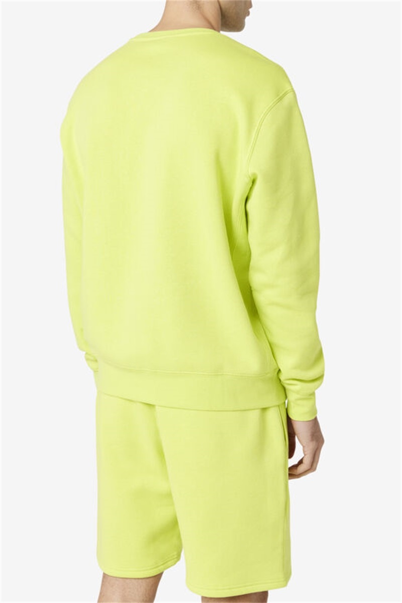 Light Green Men's Fila Garran Crew Sweatshirts | Saudi Arabia-629537