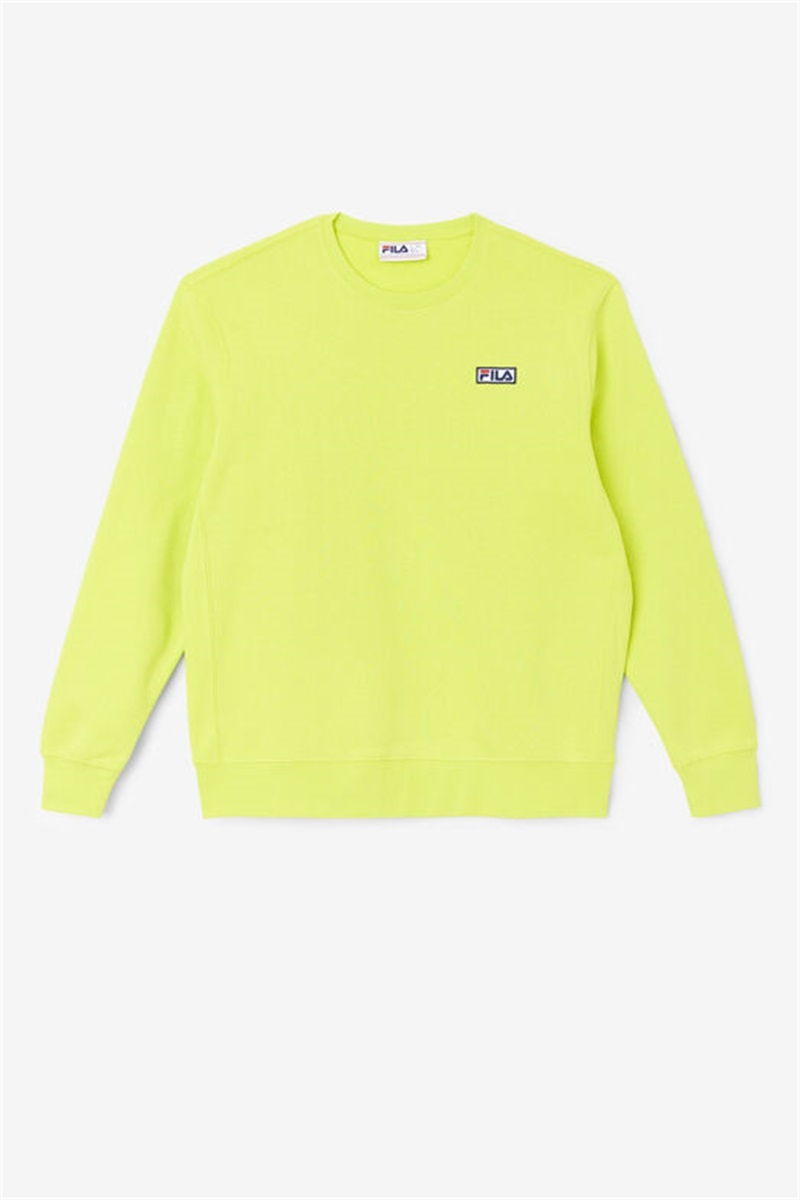 Light Green Men\'s Fila Garran Crew Sweatshirts | Saudi Arabia-629537
