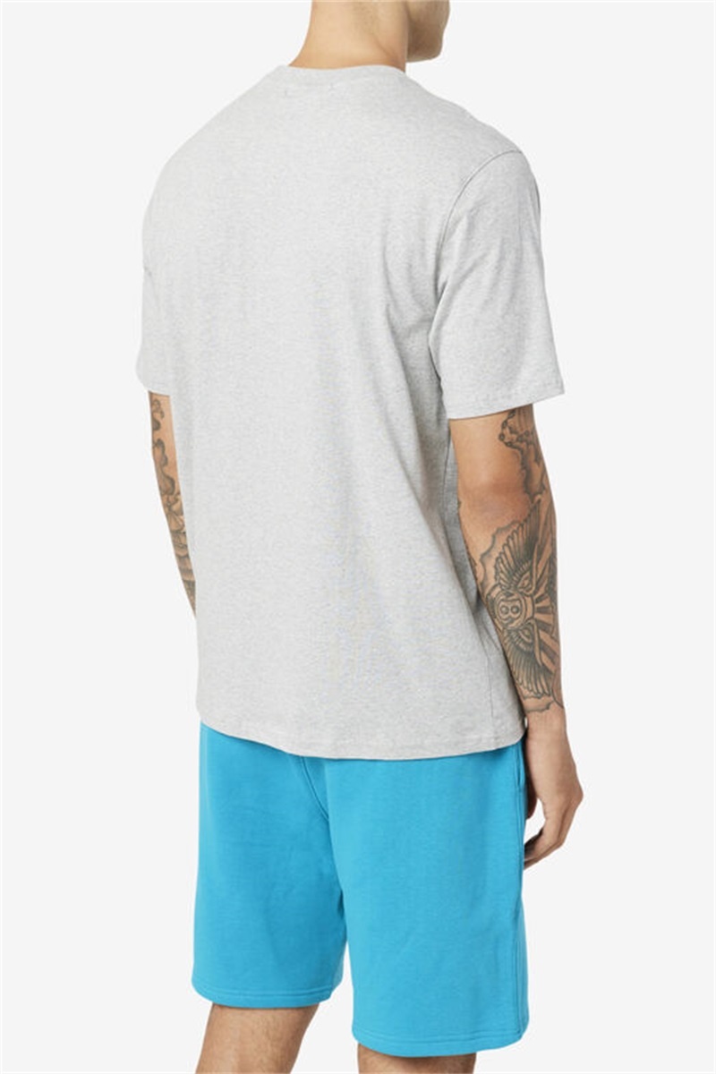 Light Grey Men's Fila Curtis Pocket Tee | Saudi Arabia-947132