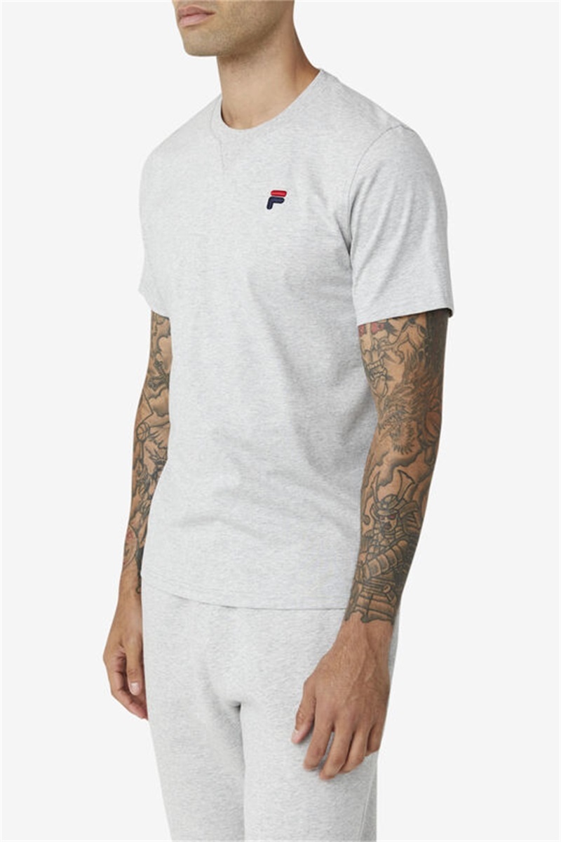 Light Grey Men's Fila Derion Tee | Saudi Arabia-674392