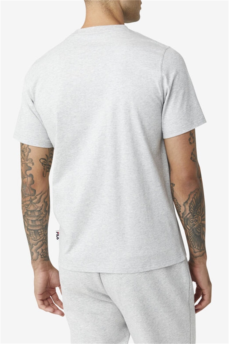Light Grey Men's Fila Derion Tee | Saudi Arabia-674392