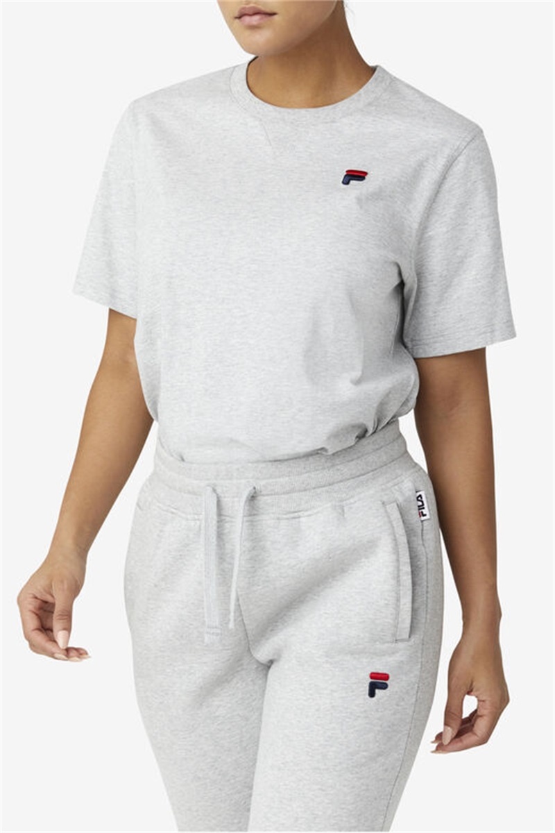 Light Grey Men's Fila Derion Tee | Saudi Arabia-674392