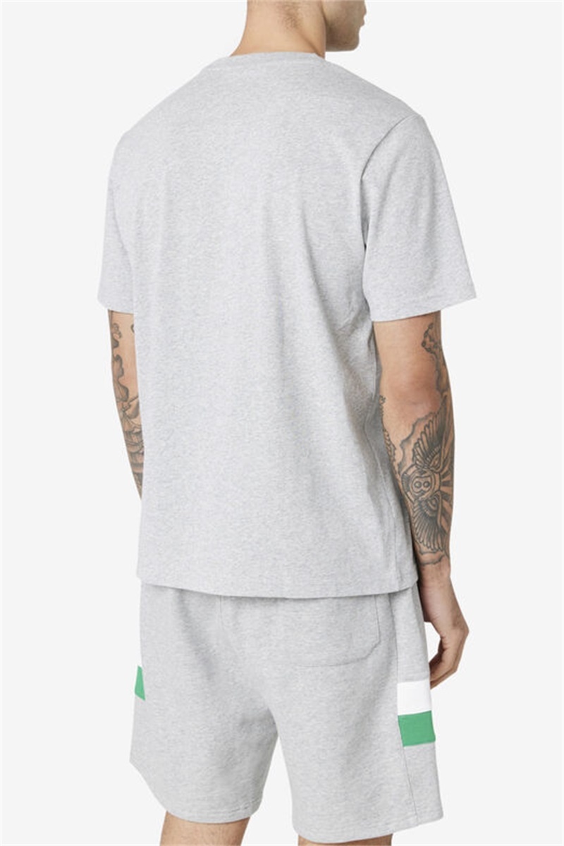 Light Grey Men's Fila Derzan Tee | Saudi Arabia-169257