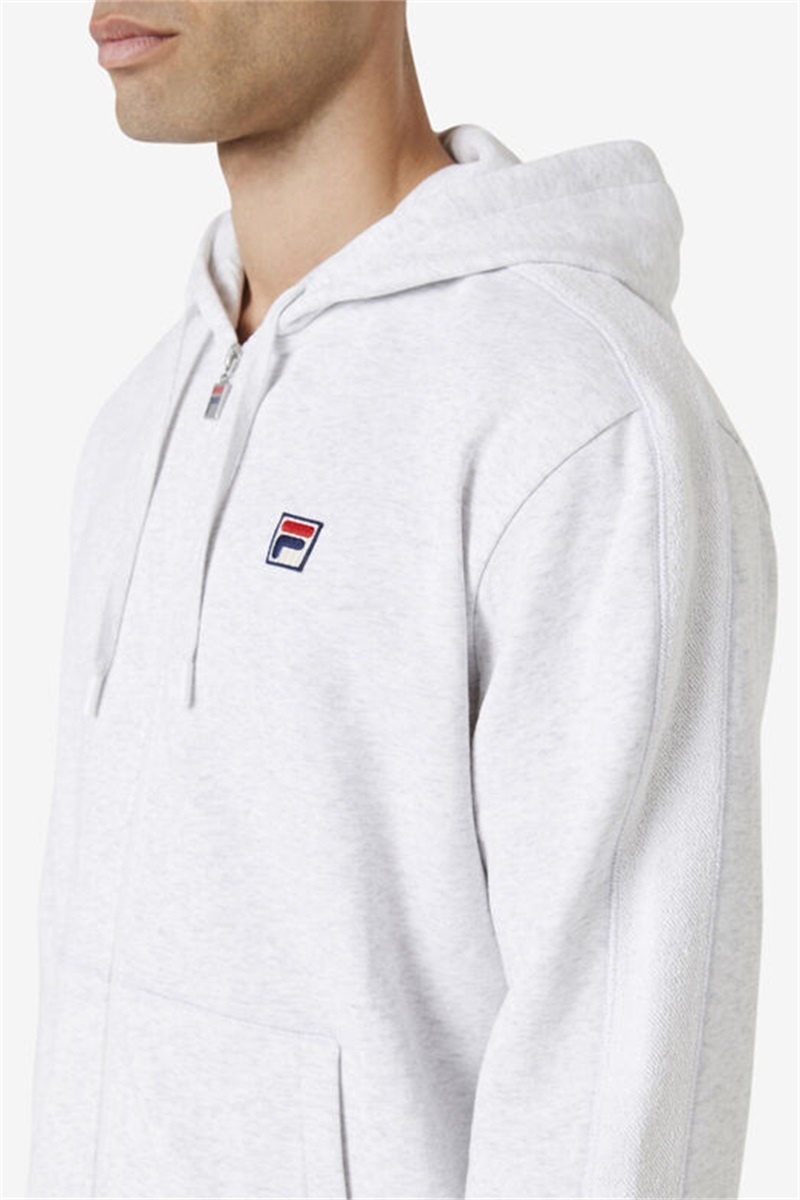 Light Grey Men's Fila Joey Full Zip Hoodie | Saudi Arabia-273508