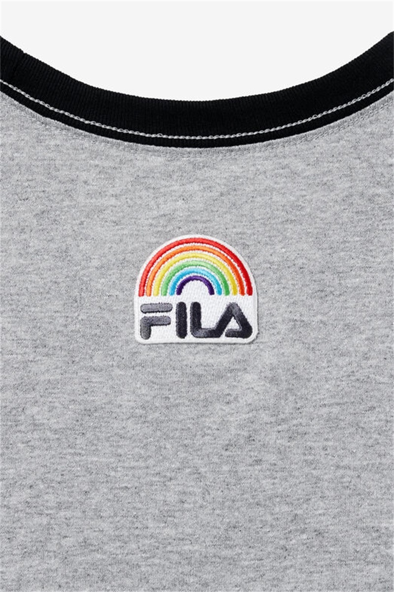Light Grey Men's Fila Paper X | Karter Tee | Saudi Arabia-837056