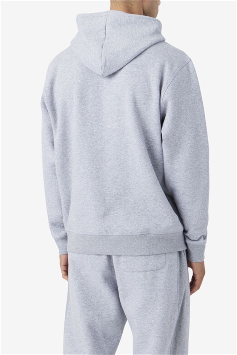 Light Grey / Blue Men's Fila Brook Hoodie | Saudi Arabia-269450