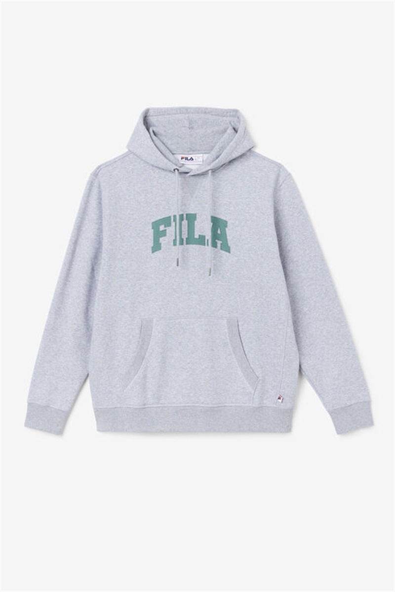 Light Grey / Blue Men\'s Fila Brook Hoodie | Saudi Arabia-269450