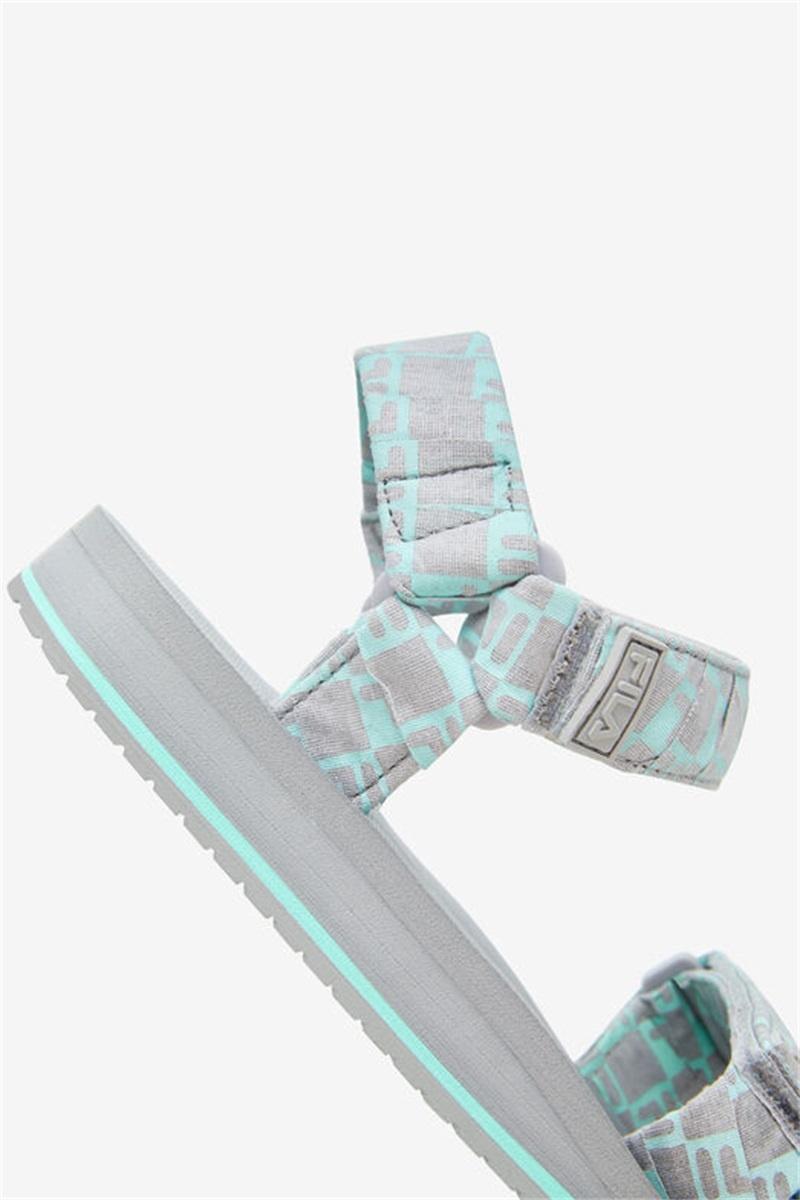 Light Turquoise Men's Fila Drifter Ts Bandana Sandals | Saudi Arabia-704536