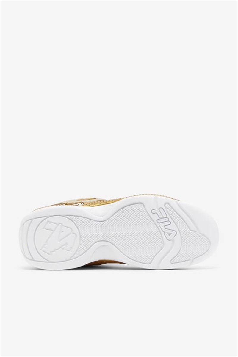 Metal Gold Men's Fila Grant Hill 3 Metallic Sneakers | Saudi Arabia-593702