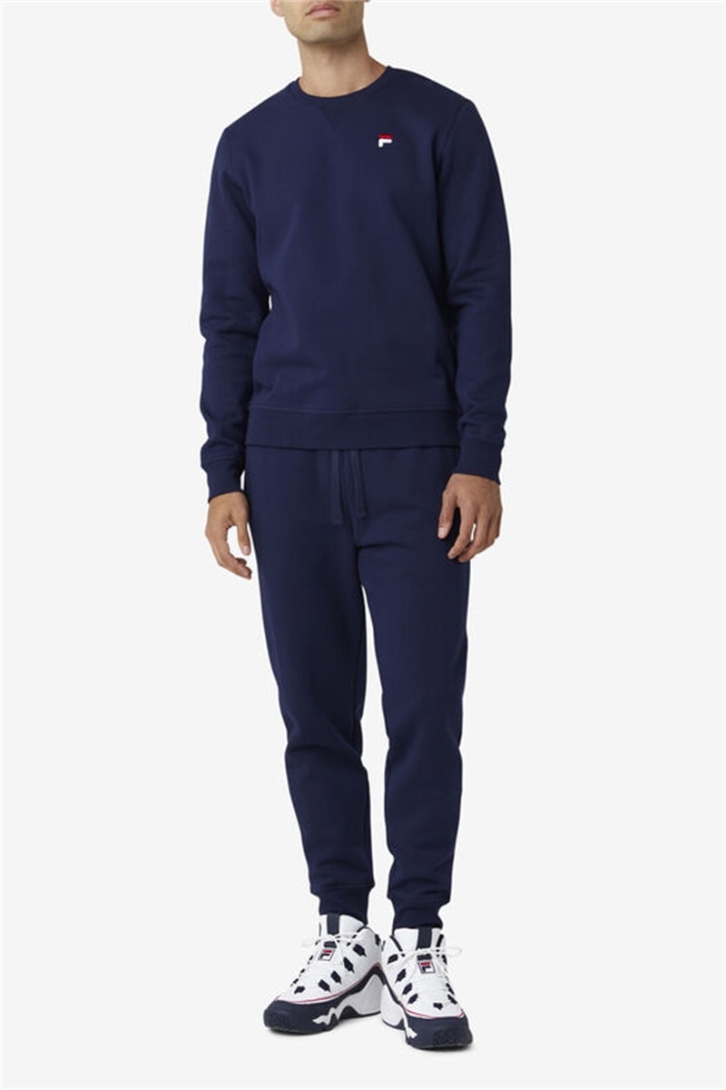 Navy Men's Fila Chardon Joggers | Saudi Arabia-645987