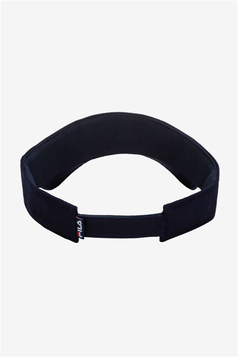 Navy Men's Fila Embroidered Visor Hats | Saudi Arabia-142386