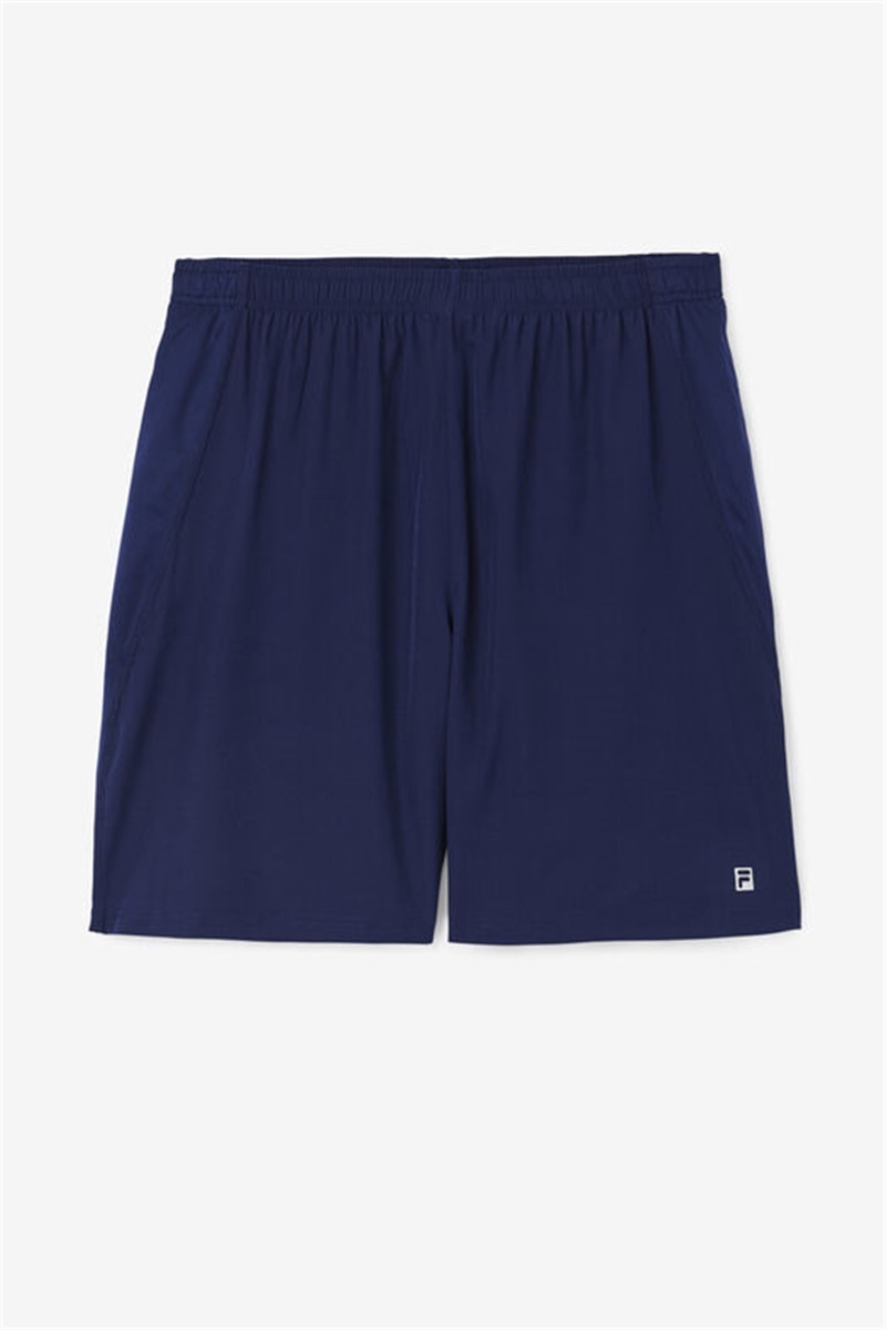 Navy Men\'s Fila Essentials Double Layer Shorts | Saudi Arabia-762340