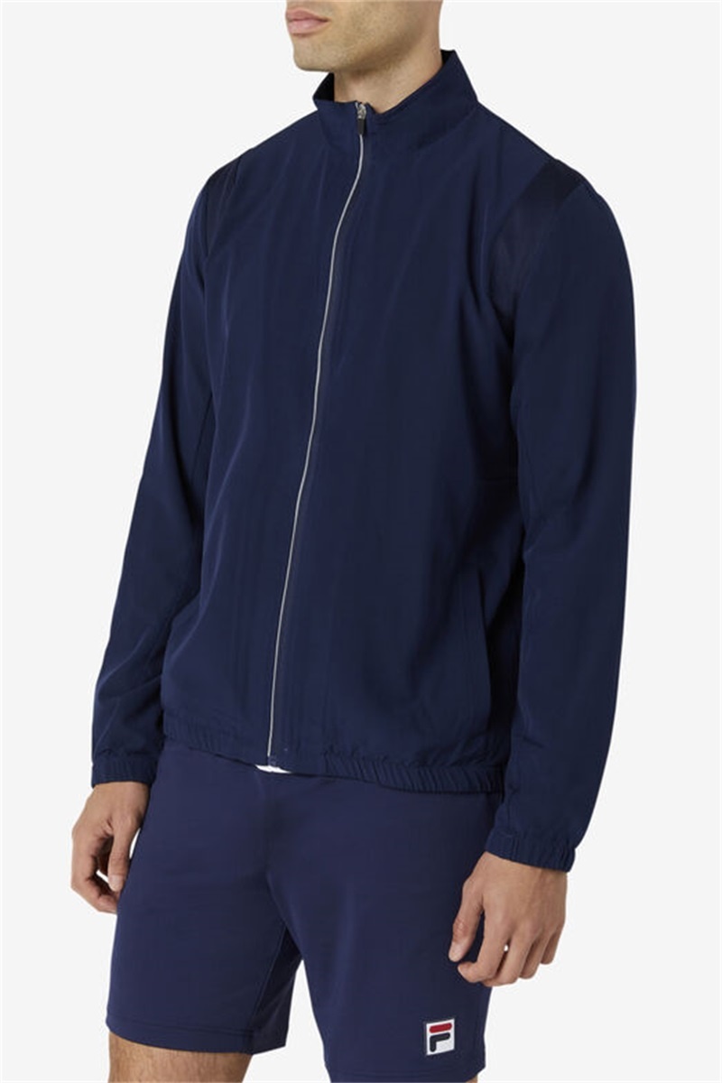 Navy Men's Fila Essentials Jackets | Saudi Arabia-420659