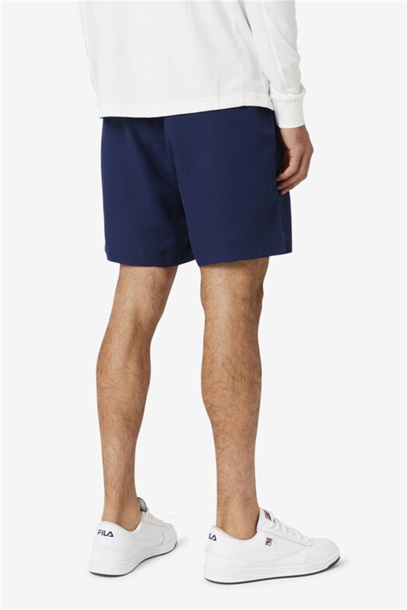 Navy Men's Fila Essentials Santoro Shorts | Saudi Arabia-076421