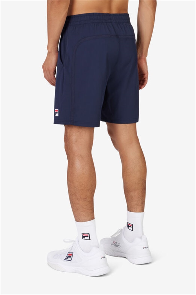 Navy Men's Fila Essentials Woven Shorts | Saudi Arabia-816392