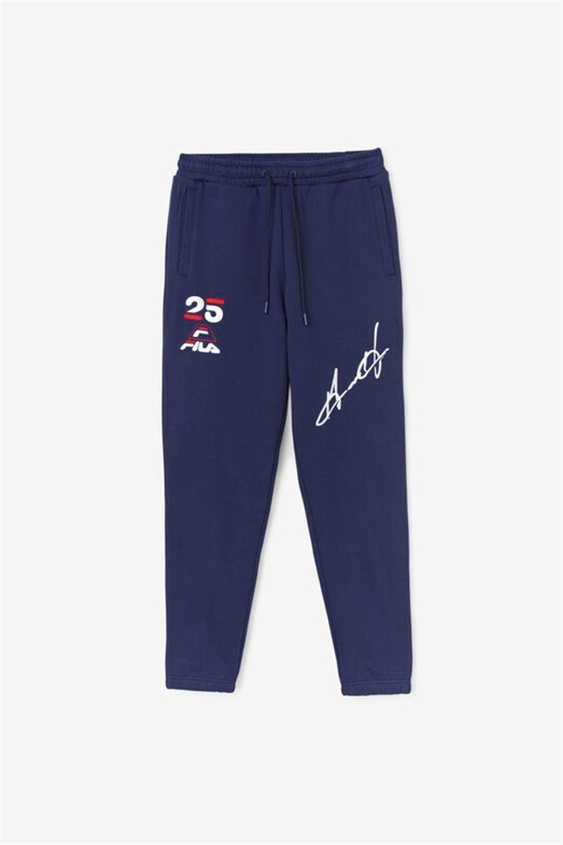 Navy Men\'s Fila Grant Hill Orson Pants | Saudi Arabia-872436