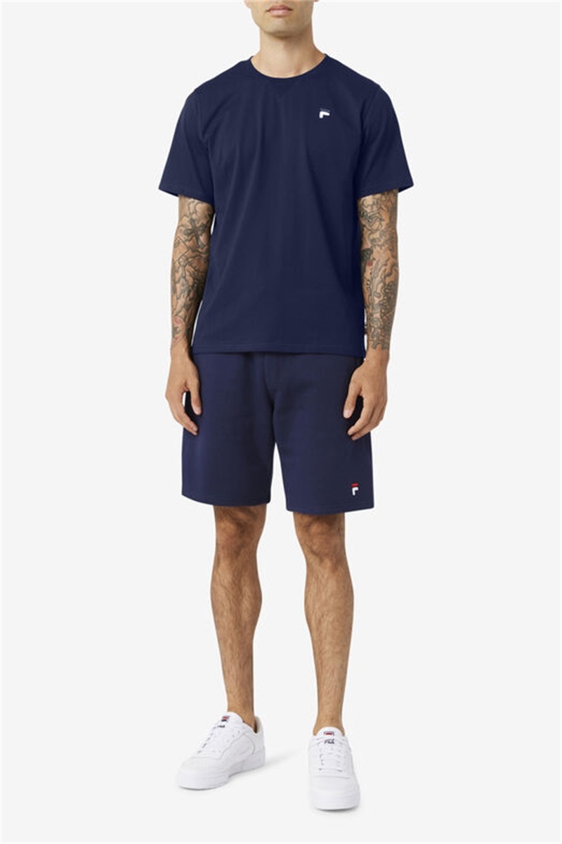 Navy Men's Fila Kasta Shorts | Saudi Arabia-834096