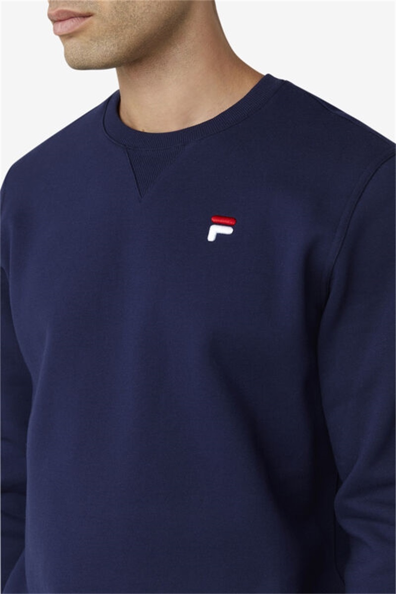 Navy Men's Fila Kieve Sweatshirts | Saudi Arabia-078593
