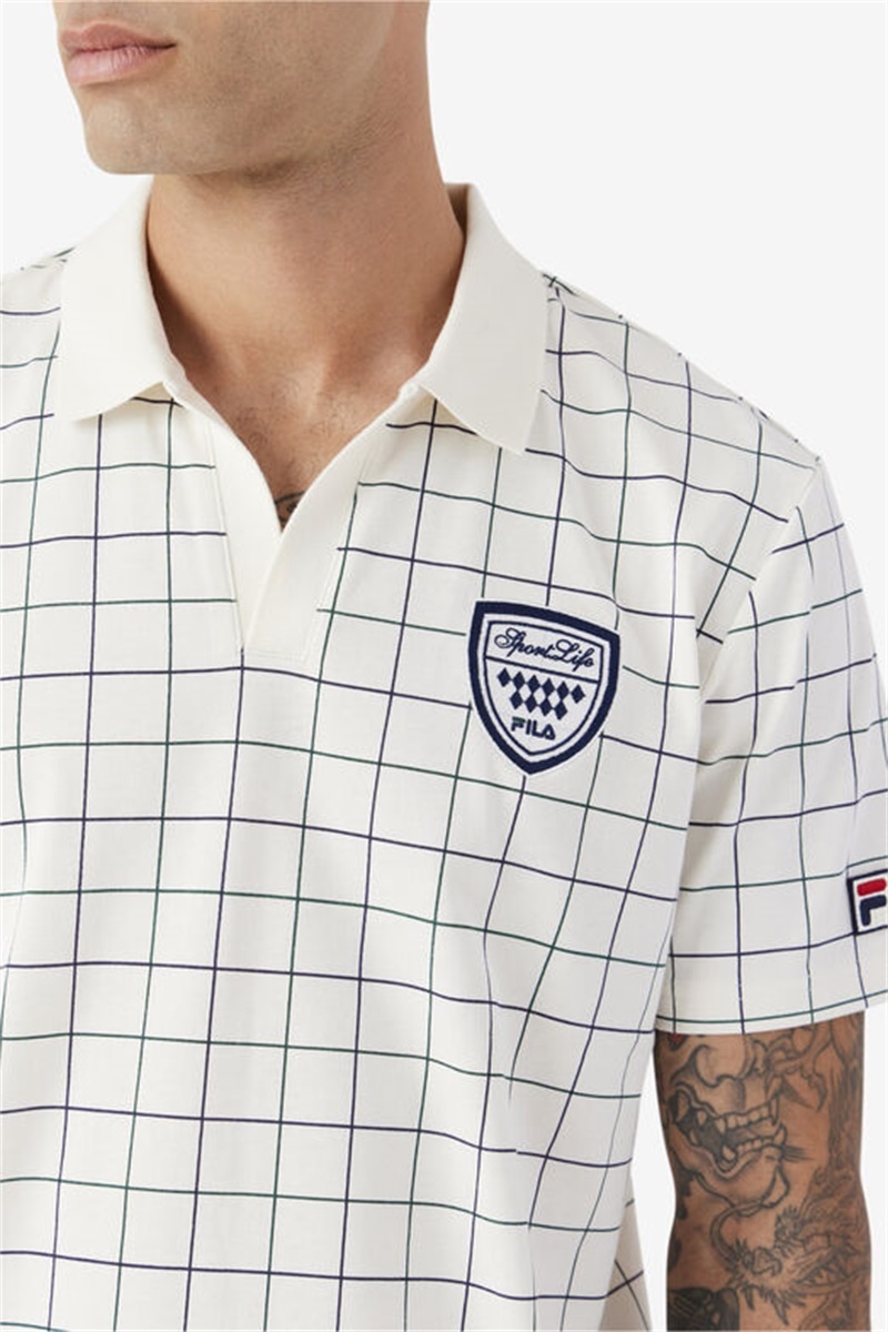 Navy Men's Fila Mand Polo Shirts | Saudi Arabia-594601