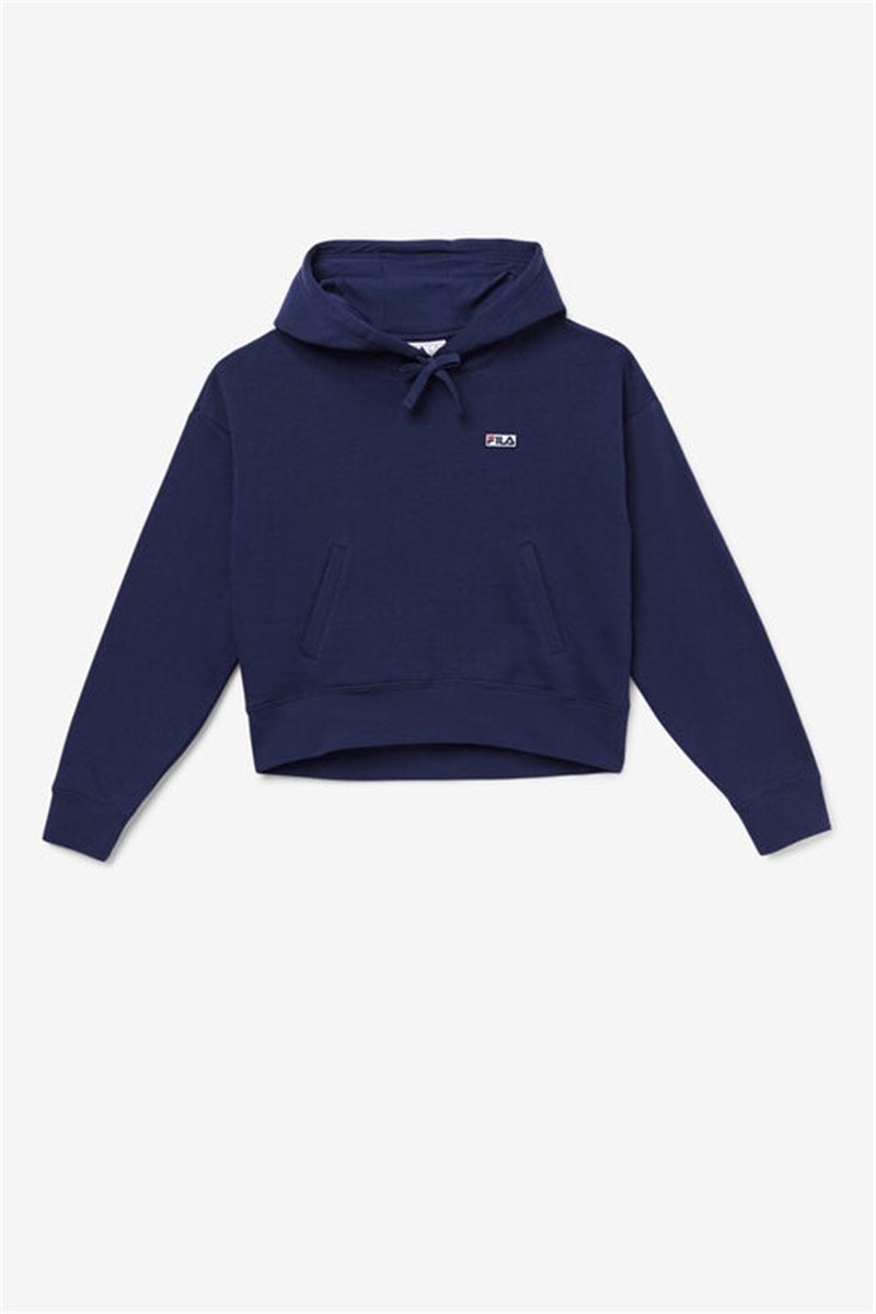 Navy Men\'s Fila Marina Hoodie | Saudi Arabia-803946